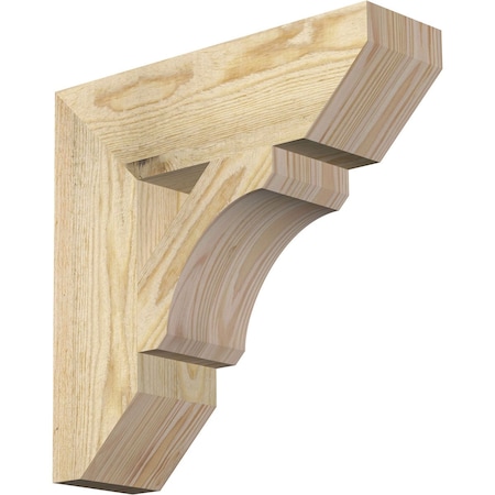 Ekena Millwork Legacy Slat Rough Sawn Bracket, Douglas Fir, 4"W x 14"D x 14"H BKT04X14X14LEC06RDF